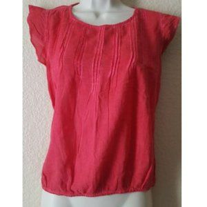 Vintage America Thrill Short Sleeve Red Top XS New